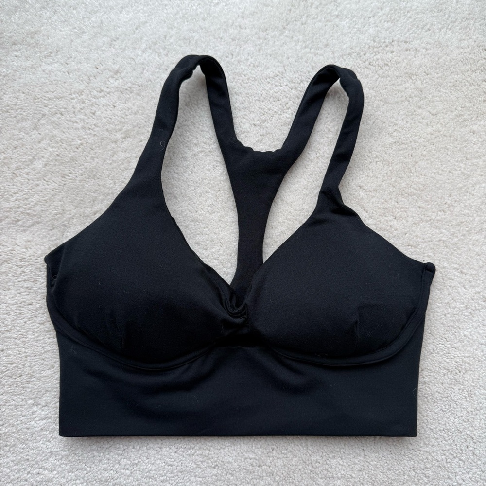 Bombshell sportswear keyhole bralette Black Racerback Sports Bra extra large xl